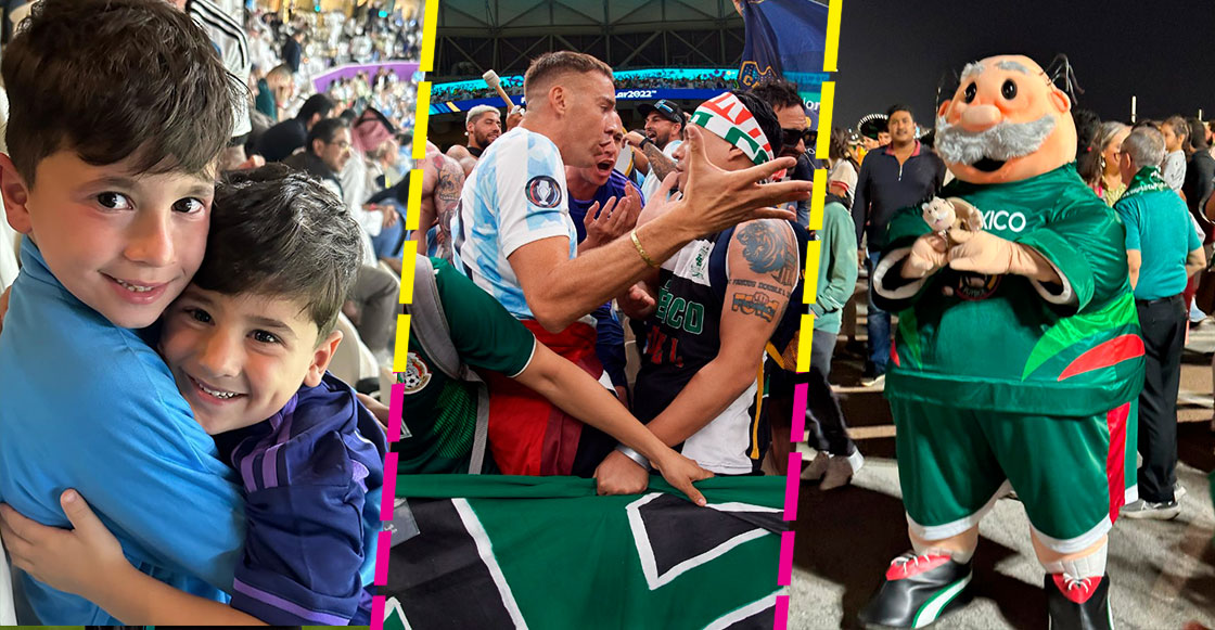 La riña entre aficionados, el Simi y el festejo de la familia de Messi: Lo que no se vio del Argentina vs México