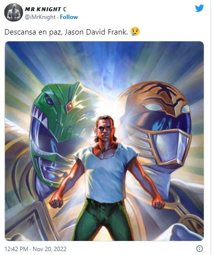 Murió Jason David Frank, ‘Tommy’ de los Power Rangers