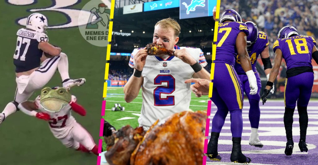 El drama, las atrapadas y los memes: Lo mejor de los partidos de Thanksgiving en la NFL