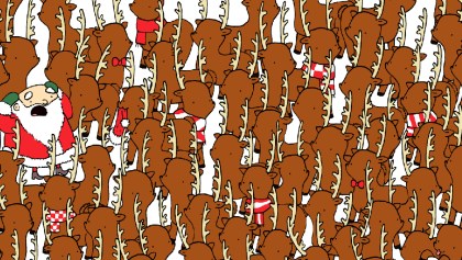 ¿Puedes encontrar al oso entre los venados en este reto visual?