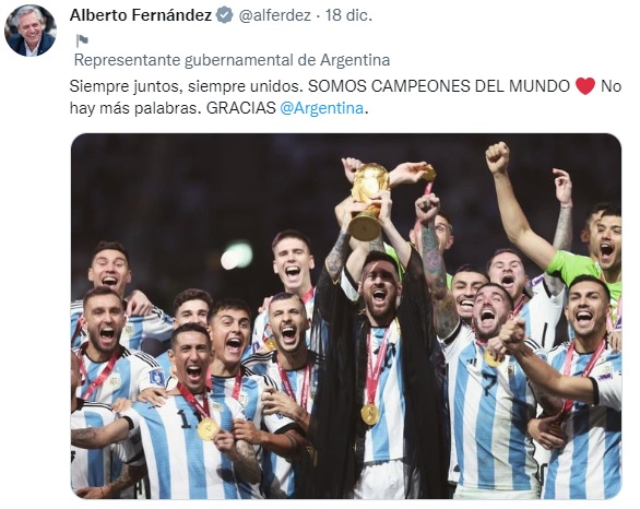 alberto fernandez selección argentina