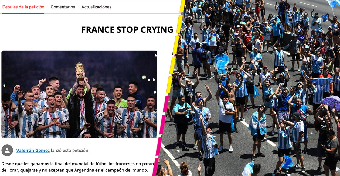 "Dejen de llorar": La respuesta de Argentina a Francia por la colecta de firmas para repetir la final de Qatar 2022
