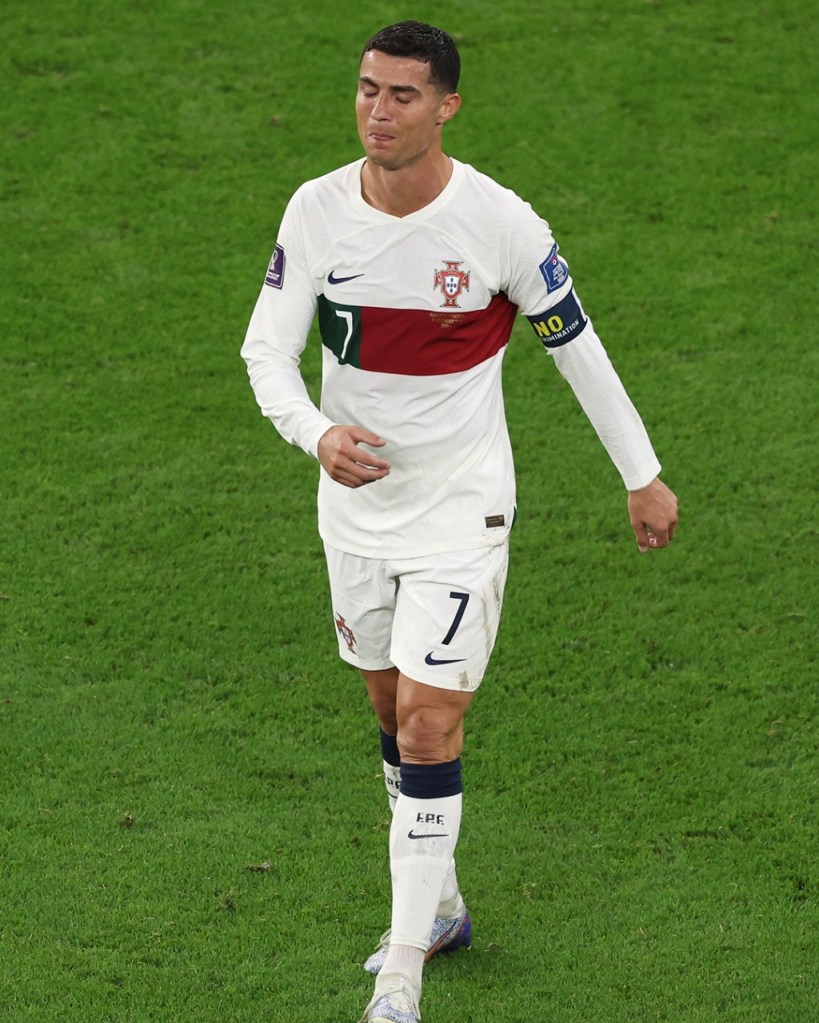 Las lágrimas de Cristiano Ronaldo tras la eliminación de Portugal en Qatar 2022