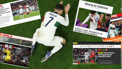 Cristiano Ronaldo eliminación Portugal prensa