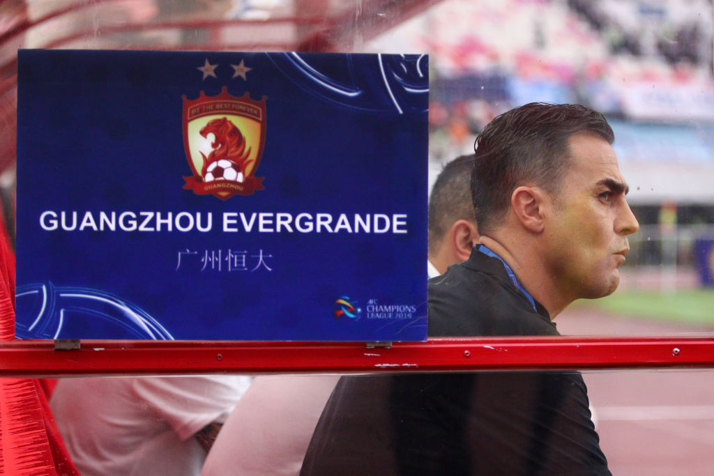 Fabio Cannavaro con el Guangzhou Evergrande
