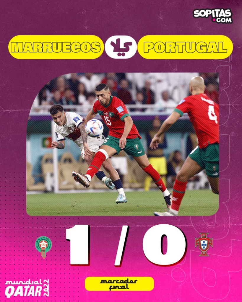 Marcador Marruecos vs Portugal