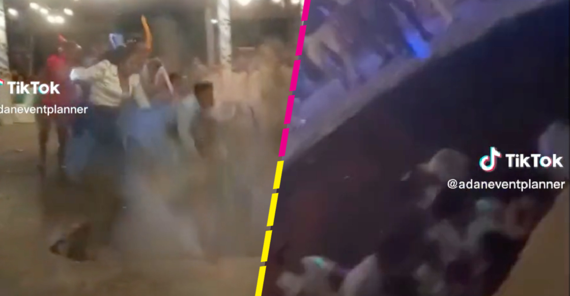 Jóvenes caen en un socavón en plena fiesta de graduación