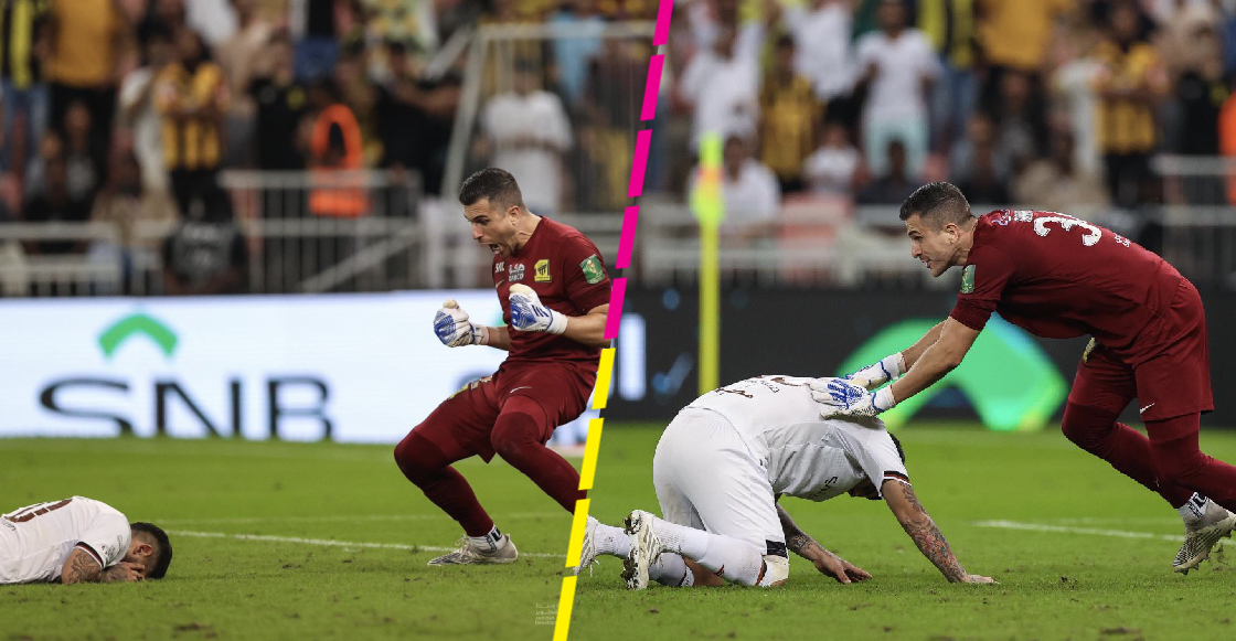 Aplicando un 'Dibu': Portero se burla de rival tras fallar un penal en la Copa de Arabia Saudita