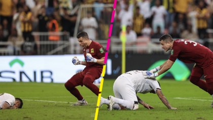 Aplicando un 'Dibu': Portero se burla de rival tras fallar un penal en la Copa de Arabia Saudita
