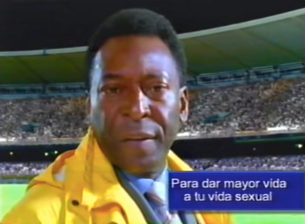 La polémica campaña que protagonizó Pelé para promover el uso de viagra