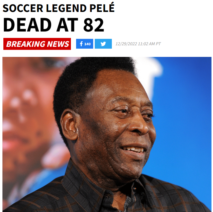 Reacciones de la prensa al fallecimiento de Pelé