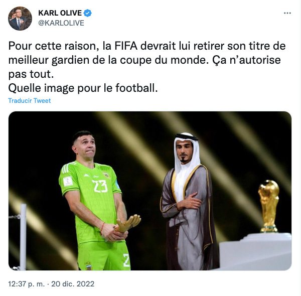 Peticiones Francia vs Argentina final Qatar 2022