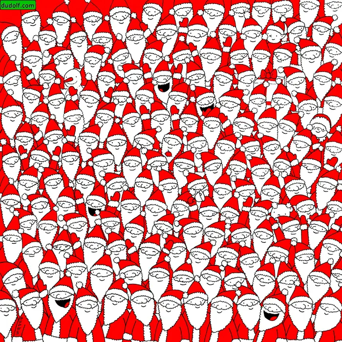 ¿Puedes encontrar los 7 objetos escondidos en este reto visual navideño?