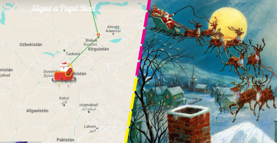 Sigue en vivo el recorrido de Santa Claus hasta tu hogar