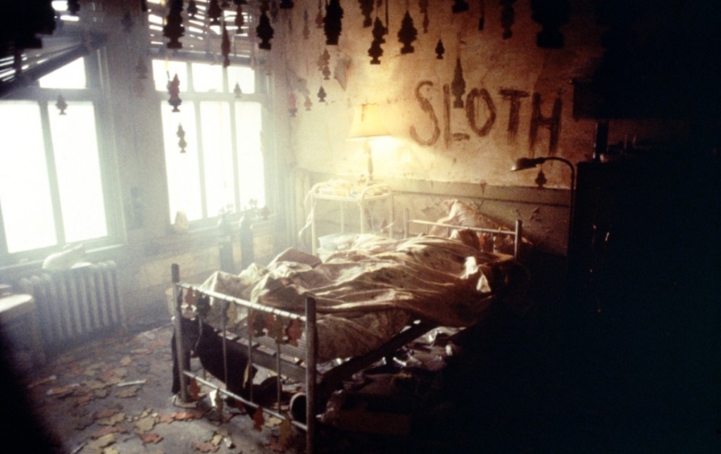 Imagen de la escena del crimen de pereza en 'Se7en'