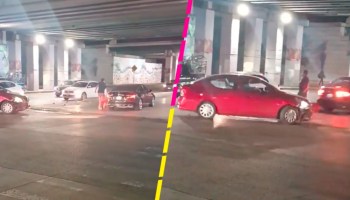 En Toluca: Conductor atropella dos veces a sujeto durante una pelea vial