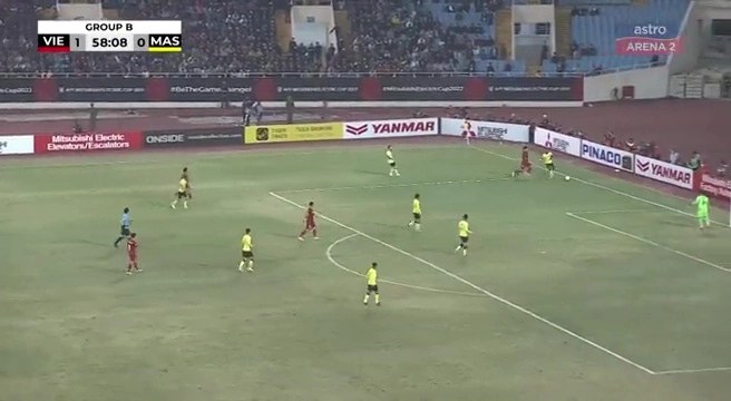Vietnam vs Malasia pitado por Ryuji Sato