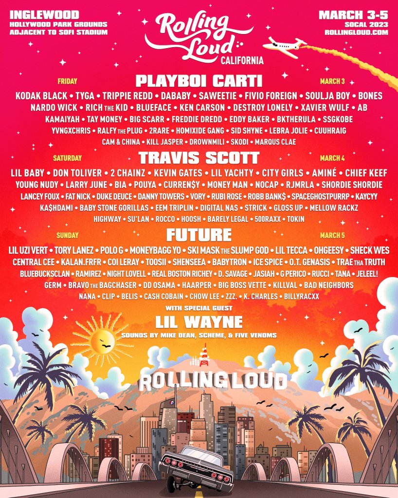 Festivales en California del 2023 Rolling Loud