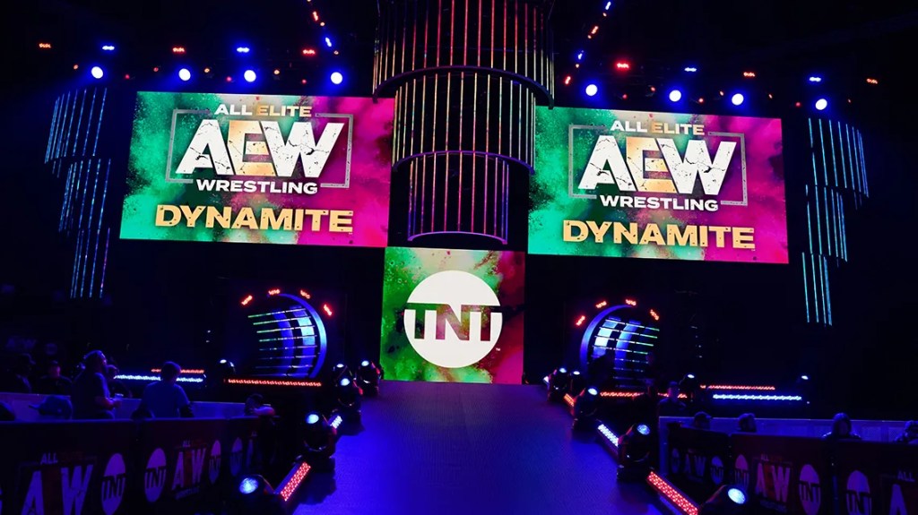 Stage de AEW, empresa de lucha libre