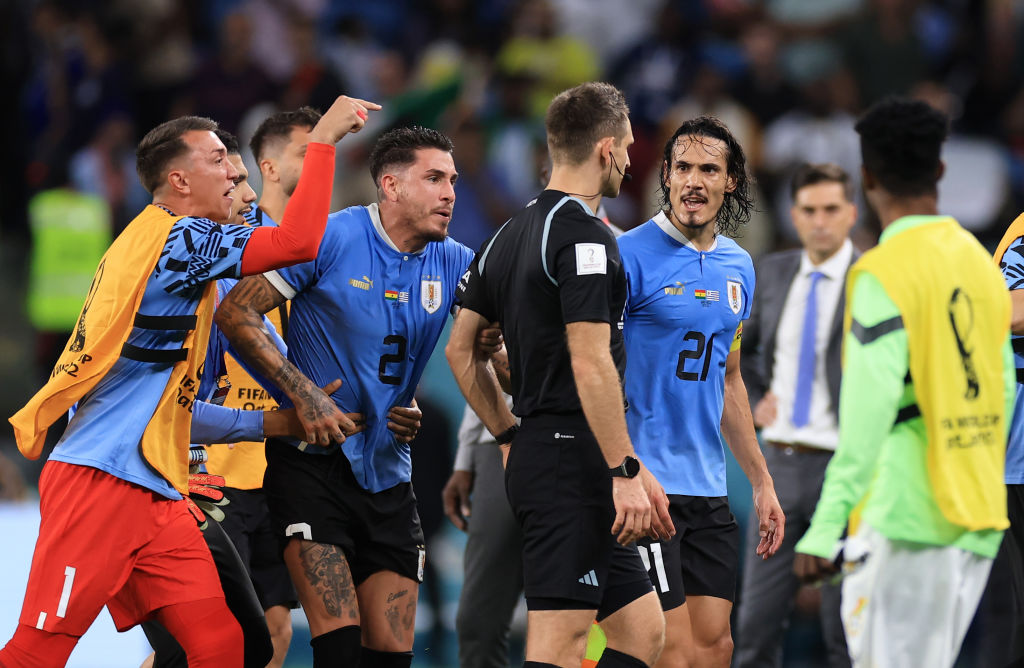 Cavani y Muslera Uruguay vs Ghana Qatar 2022