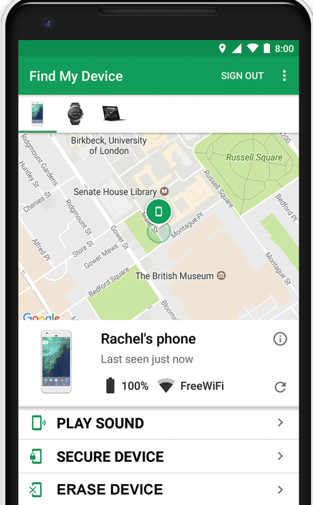 ¡Aleluya! Google tendrá función para localizar tu teléfono sin pila o conexión 