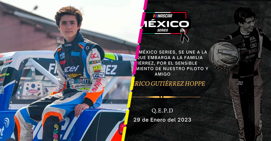 Luto en el automovilismo: Murió Federico 'Fico' Gutiérrez, una promesa en Nascar México