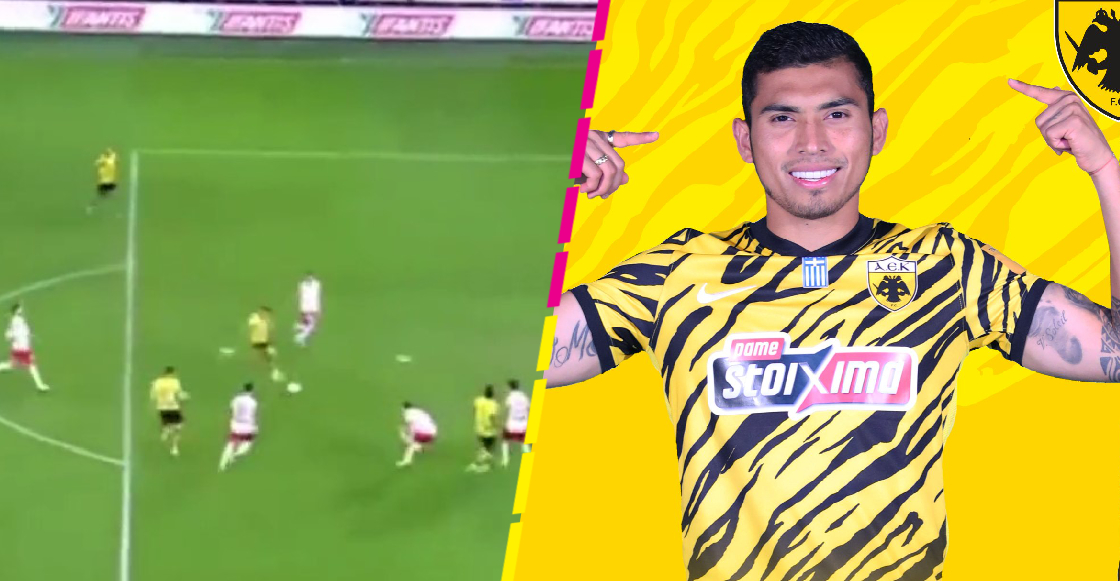 Gol de Orbelín Pineda con el AEK Atenas