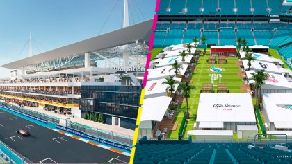 ¡El paddock perfecto no exis..! Los espectaculares cambios para el Gran Premio de Miami en el estadio de los Dolphins