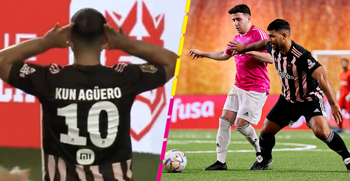 ¡Hasta metió gol! 'Kun' Agüero regresó a las canchas con Kunisports, su equipo en la Kings League