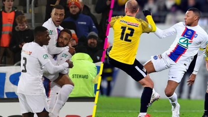 Los cinco goles de Mbappé en la goleadota del PSG a un equipo de Sexta División en la Copa de Francia