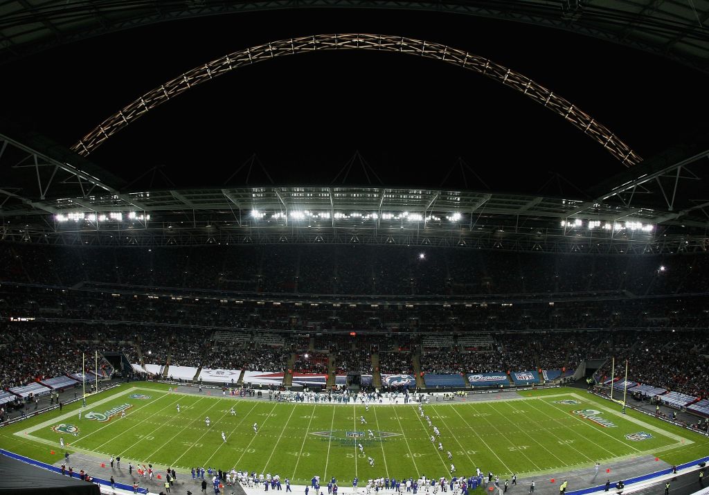 Wembley recibiendo un partido internacional de la NFL