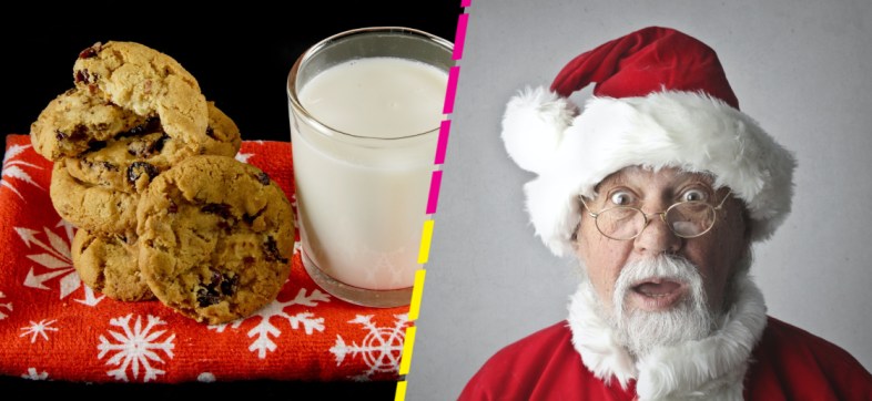 Niña pide prueba de ADN a una galleta mordida para saber si existe Santa Claus