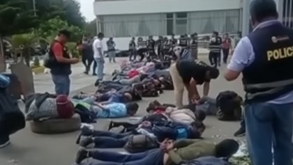 policia manifestantes universidad peru