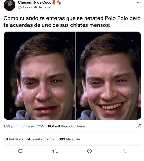 Así reaccionaron las redes sociales al fallecimiento de Polo Polo