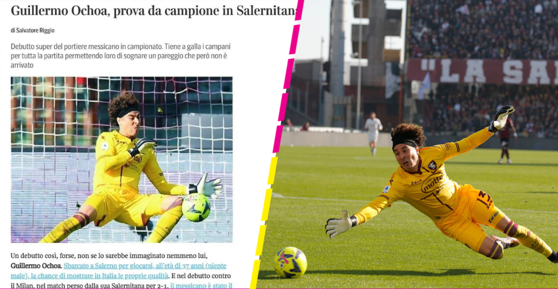 Prensa italiana halaga a Memo Ochoa tras su debut con Salernitana