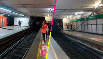 Una más: Cable se desprendió en la estación Salto del Agua del Metro