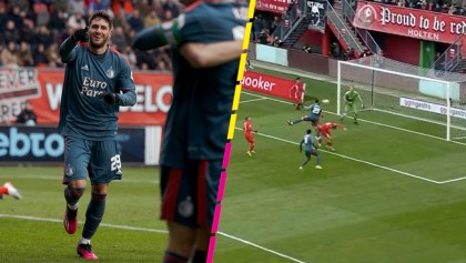 ¡Titular y gol! Checa el imponente cabezazo de Santi Giménez contra Twente en la Eredivisie