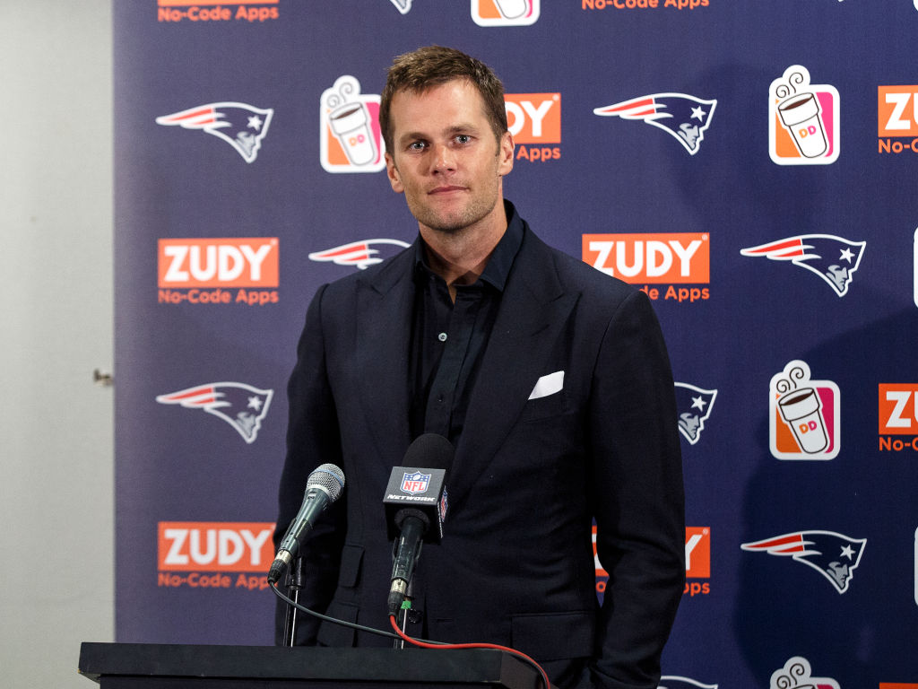 Tom Brady en conferencia de prensa
