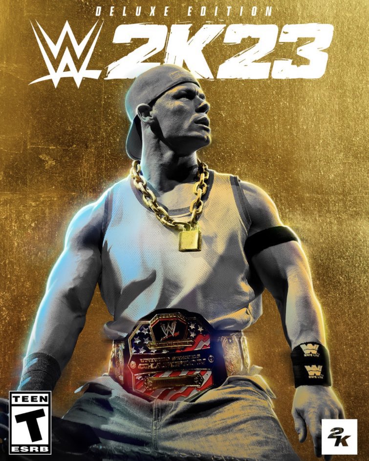 Portada del videojuego WWE 2K23 con John Cena