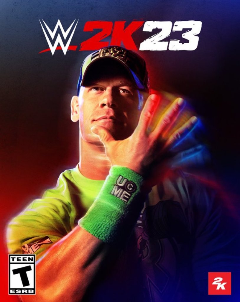 Portada del videojuego WWE 2K23 con John Cena