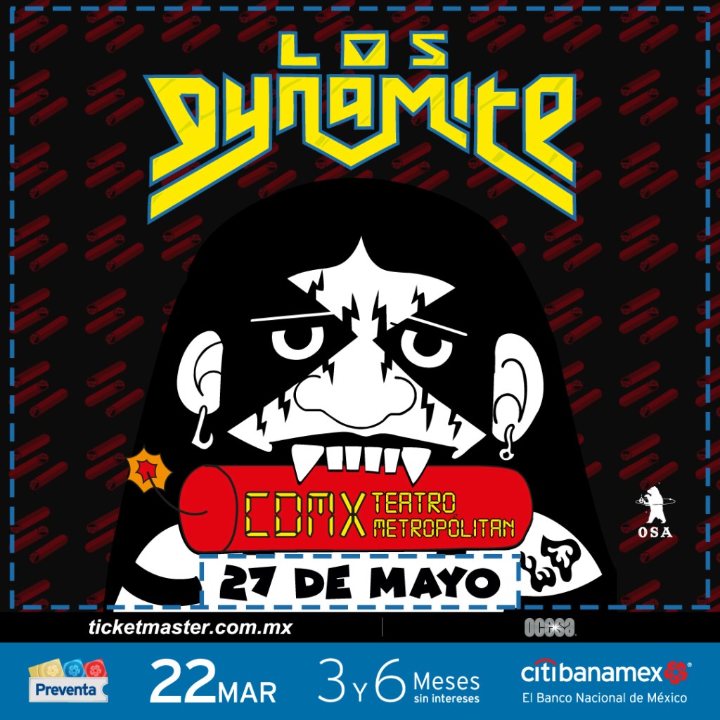 agenda conciertos México 2023 Los Dynamite Teatro Metropólitan