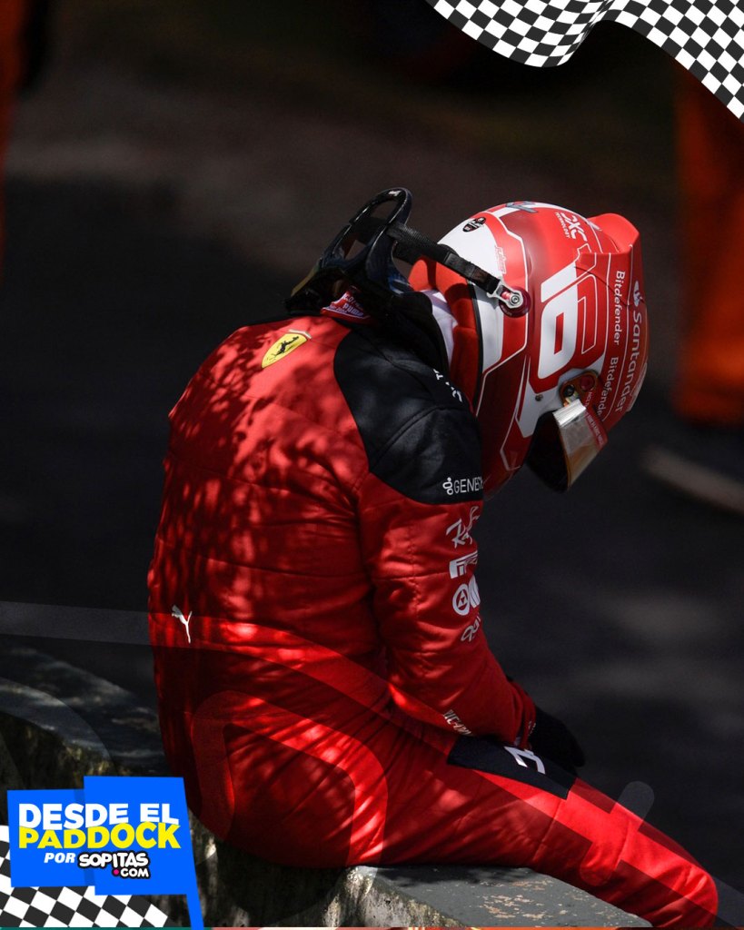 Leclerc perdió el auto antes de iniciar la carrera