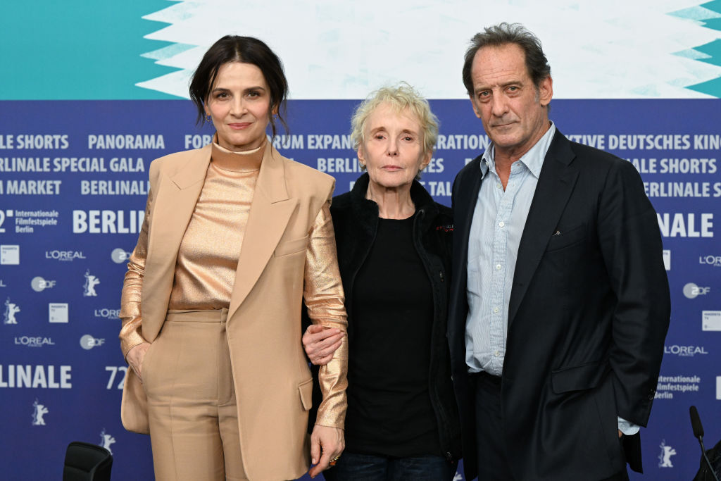 Juliette Binoche, Claire Denis y Vincent Lindon en la premiere en la Berlinale de 'Con amor y furia'