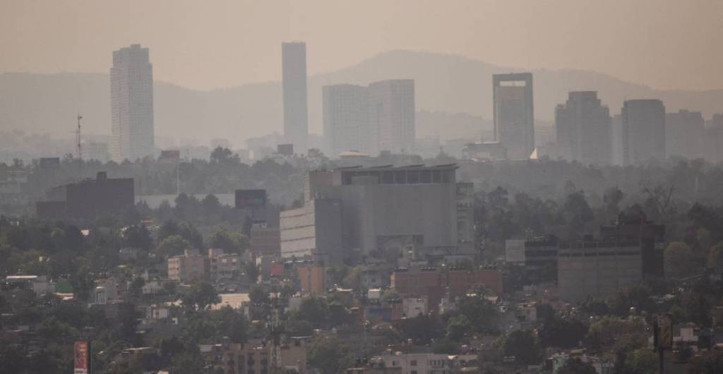Una foto de la contaminación en CDMX