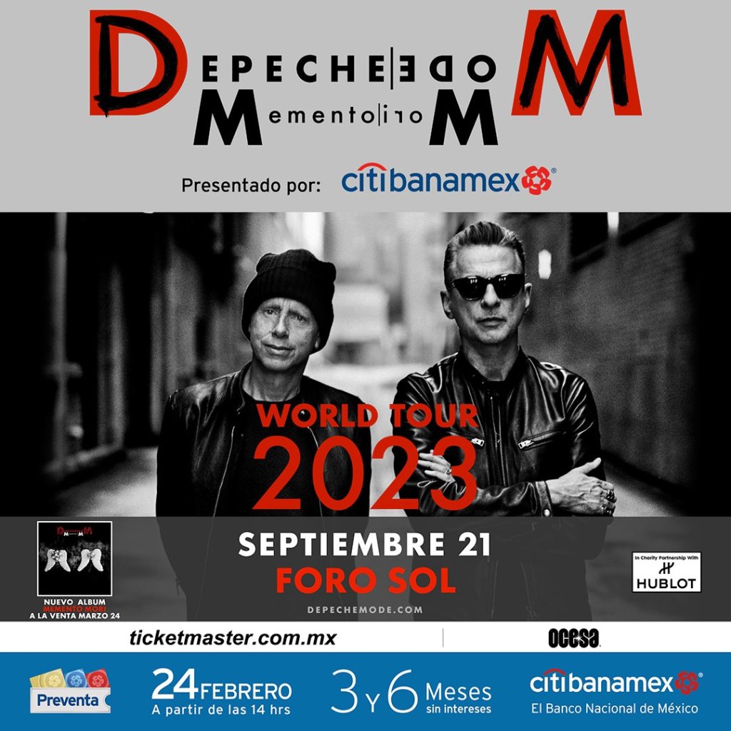 Es oficial: ¡Depeche Mode vendrá a México en su próxima gira mundial!