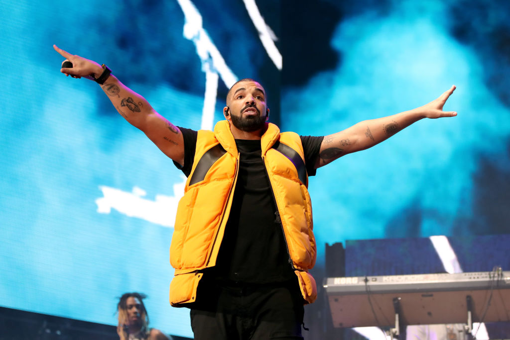 Drake, rapero canadiense en concierto