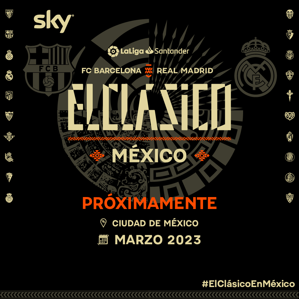 ¡El Clásico en México! LaLiga anuncia un Barcelona vs Real en CDMX