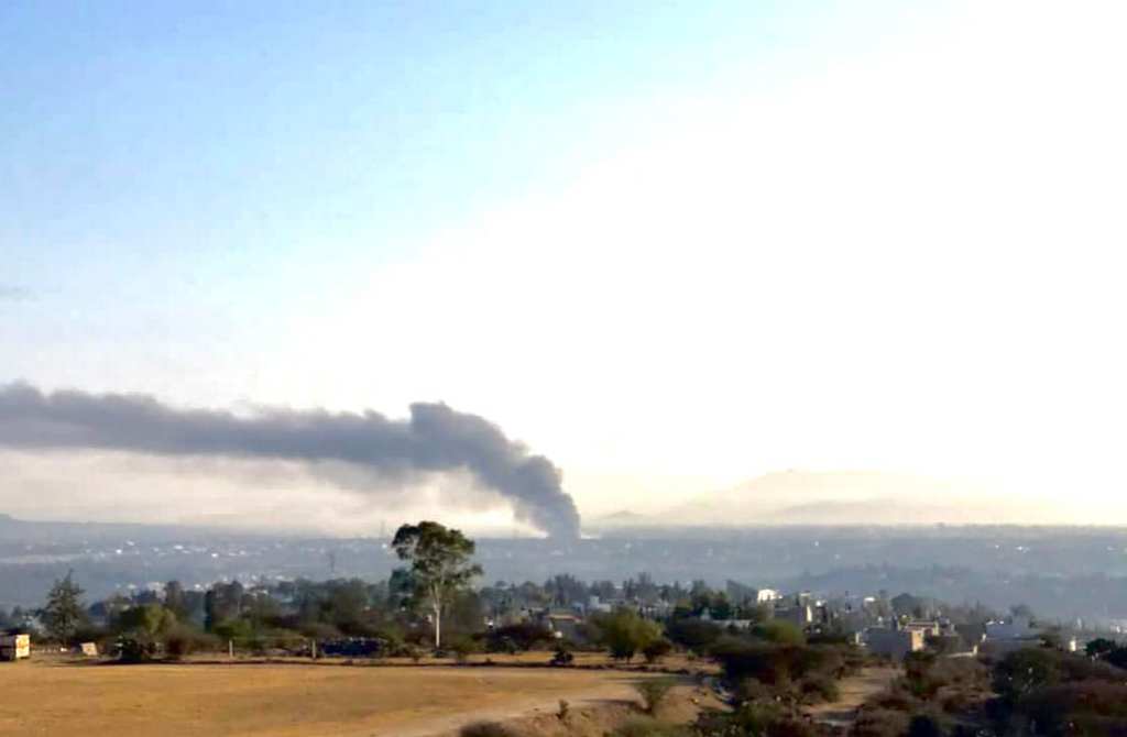 Se registra explosión en una gasolinera de la carretera Tula-Tlahuelilpan, en Hidalgo