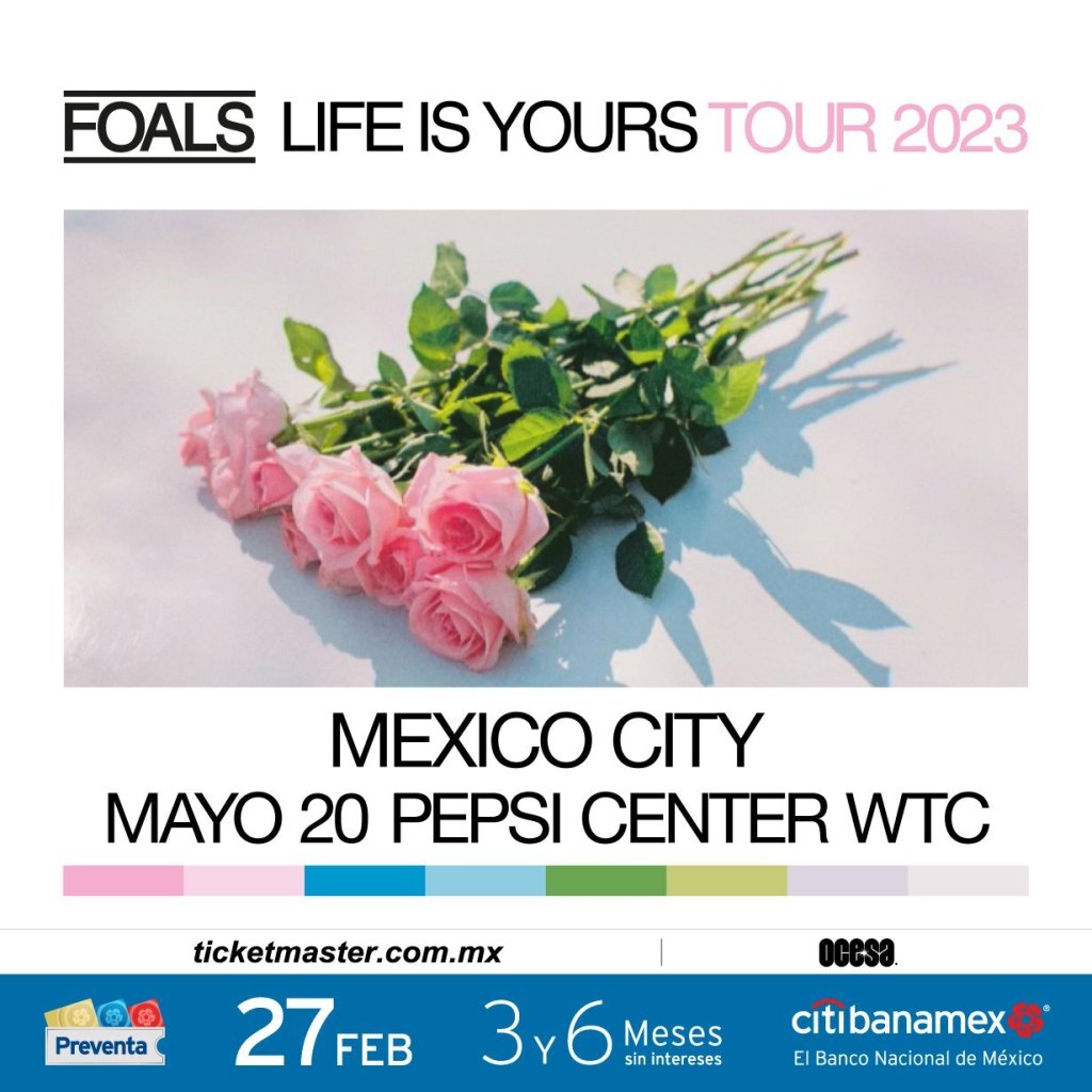 Foals se presentará en el Pepsi Center de la CDMX