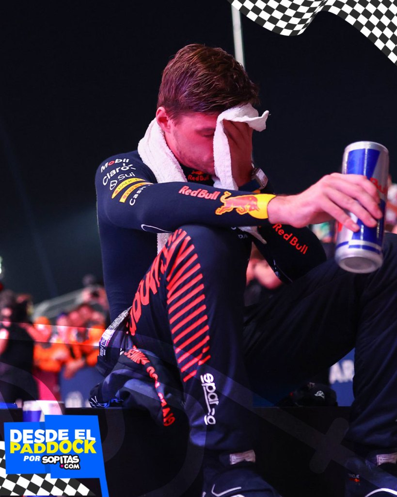 Max Verstappen terminó deshidratado